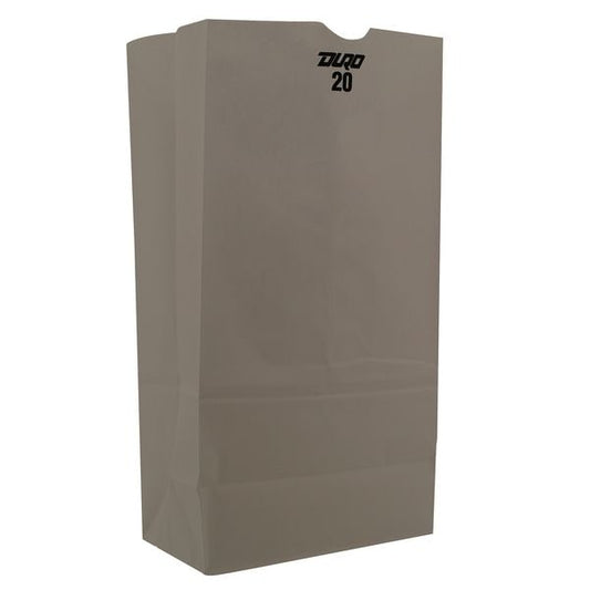 Grocery Bag Flat Bottom 20# White, Pk500
