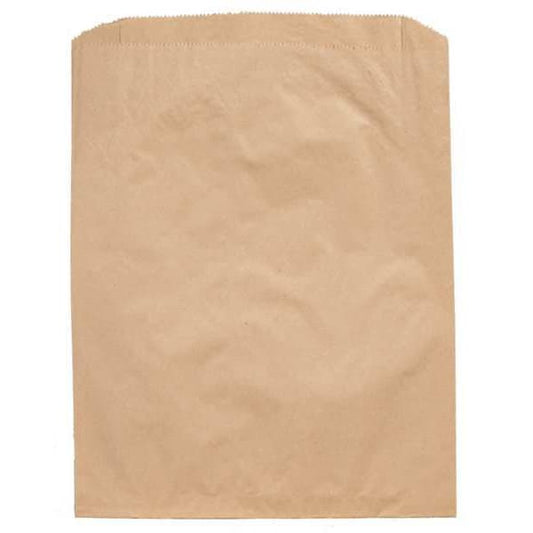Merchandise Bag Pinched Bottom 7-1/2"x10-1/2" Brown, Pk2000