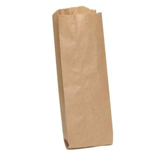 Pint Liquor Brown Merchandise Bag Pinched Bottom, Pk500