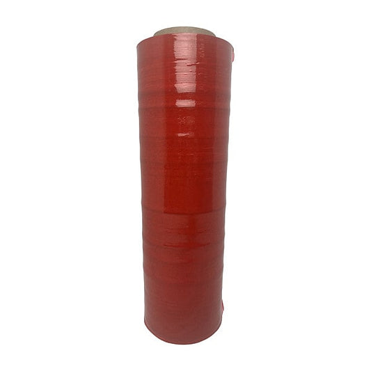 Stretch Wrap, 18" W x 1500 ft. L, 80 ga, Cast Style, Red, Standard Duty