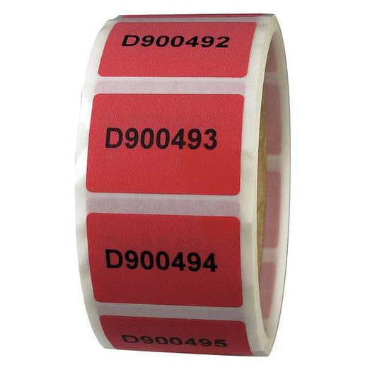 Tamper-Evident Tape, 1Inx1-1/2In, PK250
