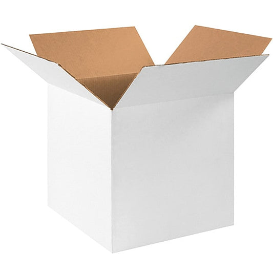 Corrugated Boxes, 16" x 16" x 16", White, 25/Bundle