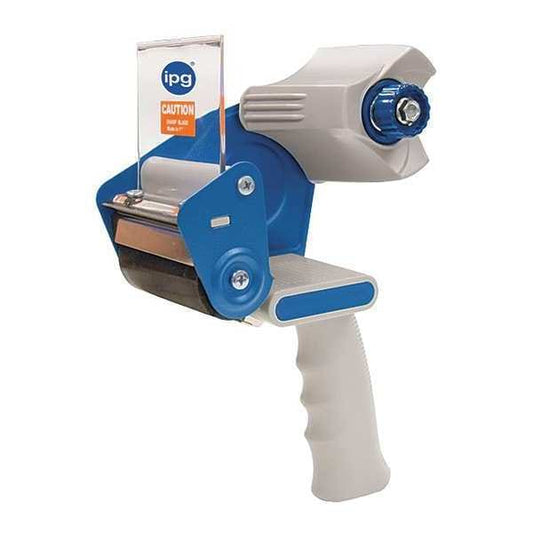 Hand And Desk Dispensers, 3 1/2 in Max. Tape Width. 5 3/4 in Tape Core Dia, Pistol, Plastic, Grey