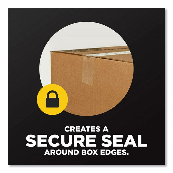 Box Lock Shipping Packaging Tape with Refillable Dispenser, 3 Core, 188 x 54.6 yds, Clear