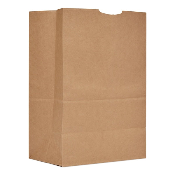 Paper Bags, 52 lbs Cap., 1/6 BBL, 12"w x 7"d x 17"h, Kraft, PK500