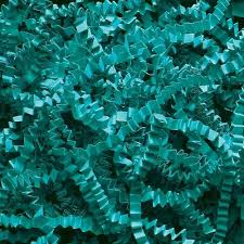 Crinkle Paper, 10 lb., Teal, 1/Case